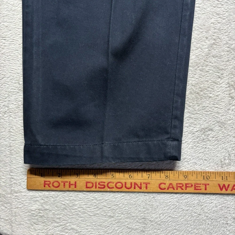 VTG Polo Ralph Lauren Pants Mens 40x30 Fits‎ 38x30 Blue Andrew Pleated Chino USA